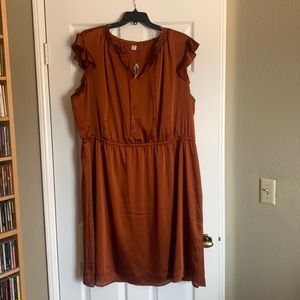 Rust Retro Dress
